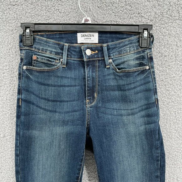 Women's DENIZEN Levi's High Rise Skinny Jeans Size: 14 M (32X30) NO TAG - Picture 5 of 9